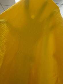 2件套纯色休闲打结女装，春夏优雅款 - 黃色 - 查看 7