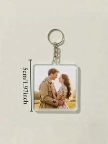 Custom Acrylic Keychain, Supports Personalized Photo/Text - Customizable QR Code And Logo/Photo Display, Glossy Surface, Suitable For Smartphone A - Multicolor - View 6