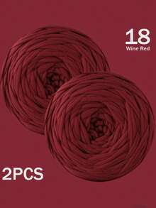 1/2件 T-Shirt 紗線，大號 300g±20g/件 -2cm 寬，編織布料柔軟聚酯纖維紗線，適用於 DIY 鉤編包包、籃子、地墊、拖鞋、娃娃、紗線手工藝。多色紗線、度假紗線、鉤編紗線、手工紗線、多功能鉤編配件、手工禮物 - 彩色 - 查看 104