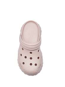 CAMEL CROWN 女款 Crocs 春夏戶外涼鞋，厚底防滑透氣包頭沙灘鞋 - 粉色 - 查看 3