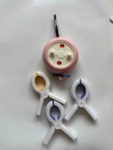 1pc Retractable Portable Clothesline With Hook, Adjustable Length Reel Design Suitable For Travel Camping Laundry, Compact Storage For Hotel Home Outdoor Use - Multicolor - View 15