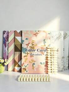 Large Capacity Nail Color Chart Book, Flip-Style Nail Display Album, Gel Nail Polish Sample Storage Album, Professional Use For Nail Salons - Multicolor - View 2