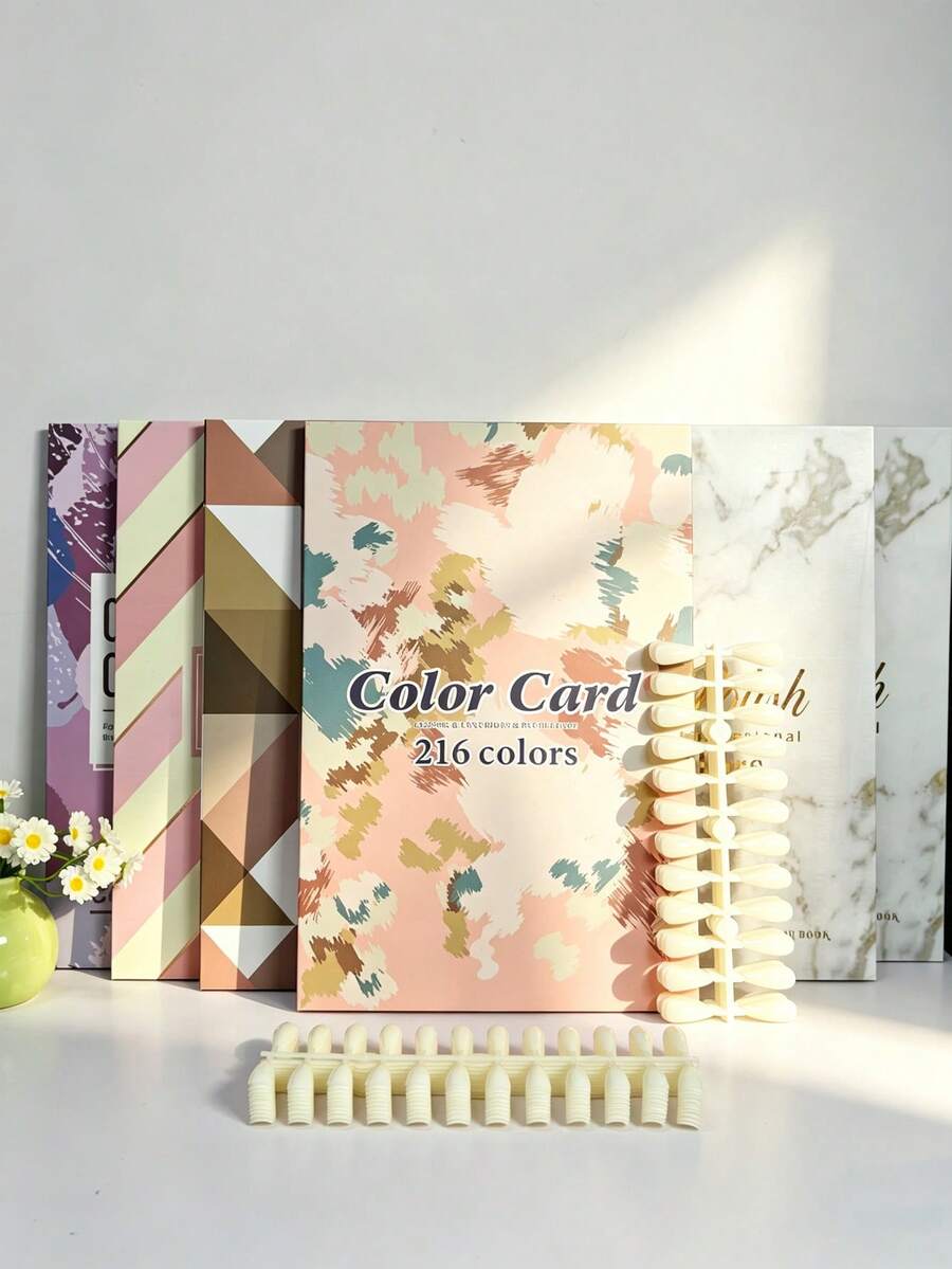 Large Capacity Nail Color Chart Book, Flip-Style Nail Display Album, Gel Nail Polish Sample Storage Album, Professional Use For Nail Salons