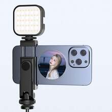 1 pieza Espejo convexo magnético para teléfono, espejo selfie trasero de gran angular giratorio 360°, espejo reflectante universal para lente trasera de teléfono con anillo magnético, adecuado para selfie y grabación de vlog - Multicolor - Ver 11