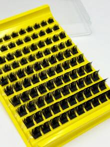 100片 D捲度動漫風細款假睫毛,8-16mm混長,蓬鬆加長單根睫毛,適合居家接睫毛 - D - 查看 6