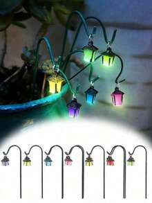 10pcs Mini Decorative Set, Glowing Mini Landscape Model, Mini Potted Plant Decor, Mini Party Craft, Elf Style Miniature Scene Model, Magic Garden Decor, Halloween Decor, Fantasy Theme Design, Lightweight And Exquisite Accessories - A - View 3