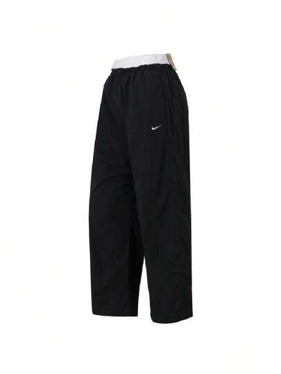 Nike 여성용 AS W NSW PARACHUTE HR 팬츠 야외 여행 편안한 스포츠 팬츠 일상 출퇴근 캐주얼 팬츠 IF0335-010