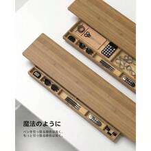 Tables - Koyu bambu + 107 cm ekstra büyük çekmece dahildir. - Görünüm 6