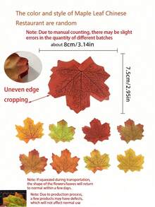 5/50/100/200pcs Rtificial Fall Maple Leaf Decor, Squishy Multi-Colored Faux Autumn Maple Leaves For Table Scatter/Autumn Wreath/Wedding Centerpiece/Harvest Season/Indoor Vase Filler/Backdrop Styling/Fall Home Decor Autumn/Halloween Deorations - A - View 10