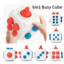 Multi-Functional 6-Sided Busy Cube, Finger Exercise Toy, Develops Motor Skills & Coordination, Great Gift For Kids(Birthday,All Holiday,Vacation) - Multicolor - View 2