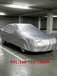 Universal All-Season Car Cover - Rainproof, Dustproof, Heat-Resistant, Snowproof, UV-Resistant, PEVA Material, 8 Sizes Available, All-Season Vehicle Protection, Dustproof, Silver Appearance, Car Accessories, Car Cover | Fashion Car Cover, Car Sunshade, Silver Coating, Waterproof, Sunproof, Dustproof, Cold-Resistant Outdoor Full Car Cover, Provides Ultimate Protection, Resists Rain, Snow, UV Rays, Wind And Sand, Thickened Car Cover, National Day Gift, Halloween Gift - Multicolor - View 14