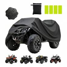 Cubierta Protectora para ATV y Motocicleta Impermeable Protección UV Resistente al Polvo Lluvia y Rayos Solares - A - Ver 1