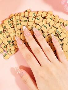 YBJK 30pcs High-Quality Waterproof Odorless Double-Sided Transparent Nail Stickers, Strong Adhesion & Breathable, Suitable For Fixing False Nails, Nail Art Decoration And DIY Crafts, Great Gift For Women - 30pcs - View 8
