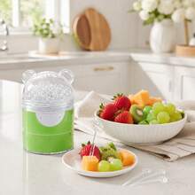 Disposable Plastic Fruit Forks - Multifunctional Salad & Skewer Tools, Canned Household & Commercial Use, Stylish Slub Pattern - A - View 3