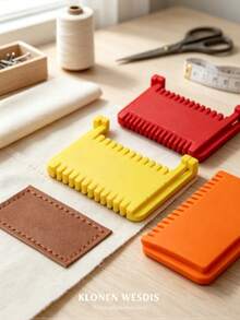 1/4pcs Articulated Sewing Clips, Handmade Sewing Helper, Helps You Sew Perfect Straight Lines, Clip-On Sewing Ruler Set, Hand Sewing Even Stitch Guide, Patchwork Sewing Template, Suitable For Sewing Beginners, Housewives, DIY Sewing Patch Repair Guide - Stitch-locking Edge Trimmer - View 10