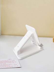 1pc Foldable Desktop Phone Stand, Height & Angle Adjustable Portable Tablet Holder, Non-Slip Base Universal Smartphone Stand, Suitable For Desk, Bedside, Office, Kitchen, Travel, Back To School, Birthday, Christmas, Halloween Gift - Multicolor - View 5