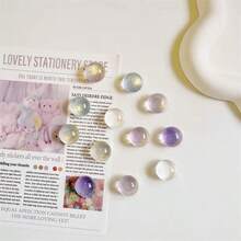 15Pcs/30Pcs Creative Transparent Glitter Ball Push Pins, INS Style Crystal Ball Shiny Thumbtacks, Suitable For Photo Wall Decoration, Felt Board Decoration, Cork Board Decoration, Bulletin Board Decoration - Random Color - View 6