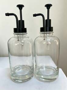 Coffee Syrup Dispenser. Home Storage Dispenser. For Milk, Tea, Syrup, Coffee, Milk Tea Durable Clear Glass Storage Bottle, Home Bar 500ml, Kitchen Utensils. Kitchen Supplies - Clear - View 9