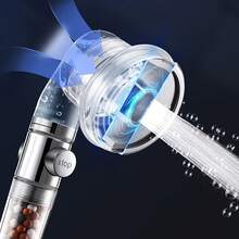 Tatukiko Hard Water Specific Filter Shower Head With Stop Function; High-Pressure Four-Mode Shower Head With Built-In Powerful Spray Function For Cleaning Corners, Bathtubs, And Areas Around Pets; Soft Water Handheld Shower Head That Removes Chlorine - Multicolor - View 5