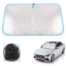 Universal Car Windshield Sun Shade, Thick Heat Insulation Anti-Glare Sun Visor, Foldable Waterproof Sun Shade, Blocks UV Rays, Keeps Car Interior Cool, Easy To Store Summer Car Interior Accessory - A - View 14