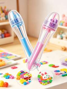 Perler Bead Pen With 2.6mm Tip And Automatic Mechanism, Perfect For 3D Pixel Bead Projects. Ergonomic Handle Design, Practical Tool For Making DIY Pens And Various Creative Crafts. - Multicolor - View 5
