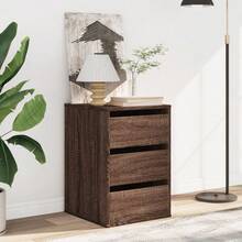 vidaXL Cassettiera, Mobile basso con 4 cassetti, Mobile per soggiorno, Mobile d'ingresso, Mobiletto, Rovere scuro 40x41x58 cm legno composito - Rovere scuro - Visualizzare 8
