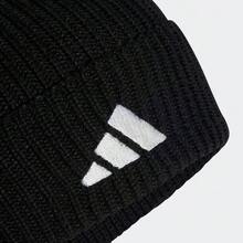 Adidas Micro Logo Ear-Covering Warm Knit Beanie Unisex - 黑色 - 查看 6