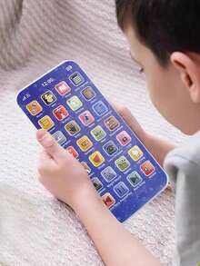 兒童教育多功能學習電話玩具，音樂燈光仿真電話，適合男孩女孩嬰兒與幼兒，附USB充電線，節日聖誕禮物 - 兒童多功能手機 - 查看 12