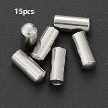 15pcs Stainless Steel Rope End Caps Round Head Cap DIY Jewelry Making End Caps Leather Cord Braided Rope End Plugs Multi-Size Options Suitable For DIY Bracelet Necklace Cord End Fixing Buckles Beaded Basic Assembly Accessories Jewelry Connector Rope And Shoe Accessories Materials DIY Jewelry Making Rope End Accessories - Drawstring Hat - View 11