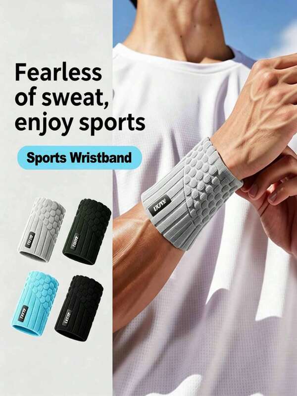 2/1 Peça Peça Conjunto de Faixa de Cabeça e Pulseira Esportiva, Faixa de Cabeça e Pulseira Elástica Absorvente de Suor, Pulseira Esportiva Respirável e Absorvente de Umidade, Acessórios Esportivos Unissex, Adequado para Corrida, Basquete, Tênis, Yoga, Ciclismo, Pular Corda, Treinamento Fitness e Esportes ao Ar Livre