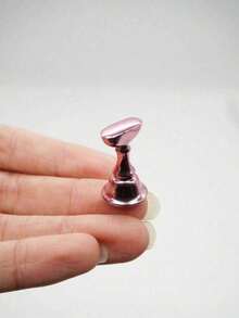 Solid Color Simple Nail Art Chess Pieces Practice Nail Holders Daily Casual Tools - Pink - View 8