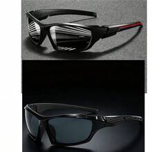 Men's Outdoor Sports Fashion Glasses, Full-Frame Shield Colorful Lens, Anti-Slip Temple, Suitable For Cycling, Driving, Hiking, Fishing And Outdoor Activities - Multicolor - View 11