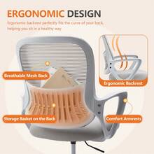 Tall Drafting Office Chair With Adjustable Foot Ring, 23"-28.9" Counter Height Swivel Chair, Ergonomic Lumbar Support 120° Reclining Tall Desk Chair With Armrest, 275LBS Heavy Duty Nylon Base For Standing Desk Home Office - Grey - View 9