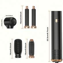 ATOPSKINS 5-In-1 Multifunctional Hot Air Styling Brush Set, Automatic Curling Barrel, Detangling Brush, Volumizing Round Brush, Multi-Heat Settings For Fine Hair, Suitable For Home, Salon, Commute, Travel, Party; Perfect Gift For Mother's Day, Valentine's Day, Three Kings Day, Carnival, St. Patrick's Day, Practical And Stylish Gift For Girlfriend, Mom - Multicolor - View 10