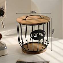 Metal Coffee Capsule Holder, Large-Capacity Coffee Capsule Organizer, Suitable For Cafe, Bar Display, And Home Kitchen Candy Storage Accessories - Multicolor - View 14