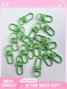 100/50/20/1pc Vibrant Metal Keychain Hooks With Swivel Clasp And Heavy Duty Lobster Claw, Suitable For DIY Jewelry And Bag Accessories - Mixed Colors - View 8