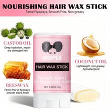 Goiple Hair Wax Stick Set For Flyaways Slick Back, Moisturizing Hair Wax Stick, Long-Lasting Shaping, Non-Greasy, Smooth Frizzy And Fine Hair, Styling Brush, Create Smooth Hairstyle, For Buns, Ponytails Hairs & Edge Control - Multicolor - View 8