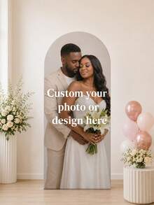Personalized Elastic Canvas Arch Backdrop - Custom Arch Backdrop, Suitable For Dome Backdrop Frame, No Electricity Required, Indoor/Outdoor Use, Durable Elastic Polyester Material Banner, Create Festive Atmosphere, Party Decoration - Multicolor - View 9
