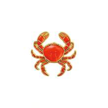 Cute Red Crab Lapel Enamel Pins And Brooches Badge Pins For Backpacks Bags Backpack Cool Decoration Friend For Gifts - Multicolor - View 4