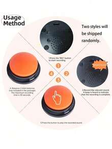 1pc/4pcs/8pcs Recordable Button Pet Toy Dog Communication Training Buzzer Recordable Talking Button Interactive Toy - Multicolor - View 7