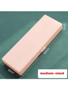 1pc Solid Pencil Case, Back To School, Pencil Bag, Backpack School Supplies - Rectangle - View 16