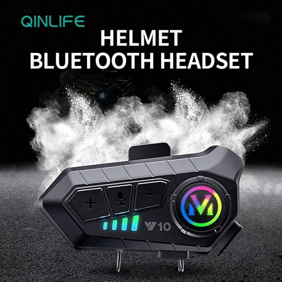 Y10 Bluetooth Motorcycle Helmet Headset Wireless Audio Player IP66 Waterproof 400mAh Long Standby - Y10-hard-1 - View 1