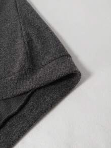 ZZG Es Trus Women's Grey Loose Crew Neck Sweatshirt + Wide Leg Pants 2 Pieces Set, Autumn/Winter Home Street Sports Outfit - Grey - View 7