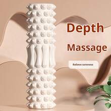 1pc Yoga Foam Roller, Pilates Yoga Fitness Back Muscle Massage Roller, Soft EVA Yoga Block Muscle Roller - Multicolor - View 11