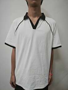 GRDR Men's Fashion Short Sleeve Casual Commute Polo Shirt - White - View 2