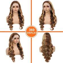 Perucas NATAN Frontal Sem Cola Cabelo Humano Cabelo Humano Brasileiro Ondulado Renda Cabelo Humano, Densidade 200 5X5 Faixa Frontal Transparente de Alta Definição, Cabelo Virgem Pré-Cortado Sem Cola, Cabelo Falso, Peruca Ondulada Feminina, Perucas Pretas Naturais para Mulheres - SP4/27 - Visão 4