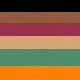 8pcs Black & White Tofu Tea Green Orange Champagne