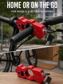 Heavy Duty Alloy Anti-Theft Handlebar Lock Set, Includes 2 Keys, Motorcycle Lock With Combination Lock, Anti-Theft Aluminum Alloy Throttle Lock, Suitable For Motorcycles, ATVs, Scooters And Dirt Bikes, Easy To Install And Remove - Multicolor - View 5