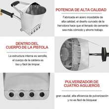 Concrete Mortar Spray Gun - Silver - View 7