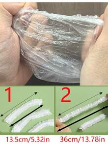 200/100/50/10pcs Stretchable Kitchen Food Wrap, Transparent Food Covers, Dust-Proof Food Lids, Kitchen Storage Accessories, Wardrobe Dust Covers, Refrigerator Storage Accessories, Kitchen Essential Tools, Gift - View 10
